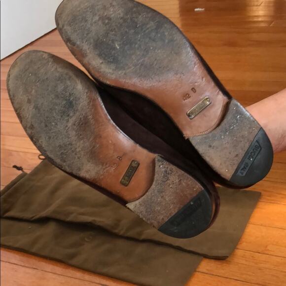 Gucci Men’s Vintage Suede Loafers | Brown with Gold BitSize 42 / 8.5 - Picture 6 of 6